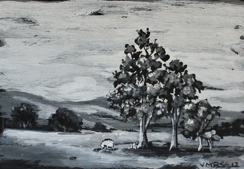 sheep©Virginia Spencer, thepurpledogpaintingblog, 2012