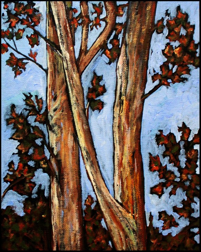 trees©Virginia Spencer, thepurpledogpaintingblog, 2012