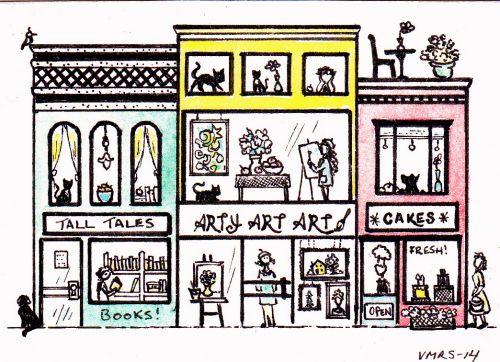 painting watercolor ink drawing atc aceo